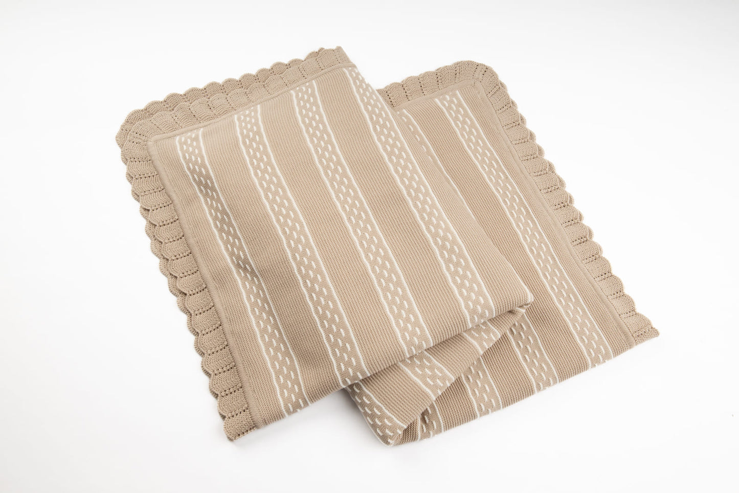 Mantita Listado Beige