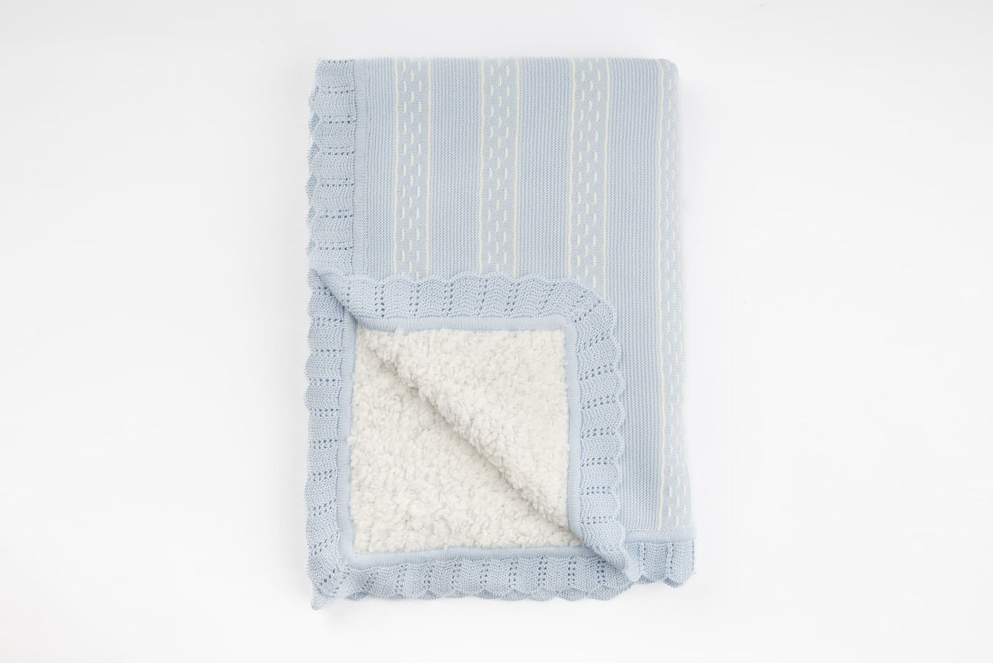 Mantita Listado Celeste bebé