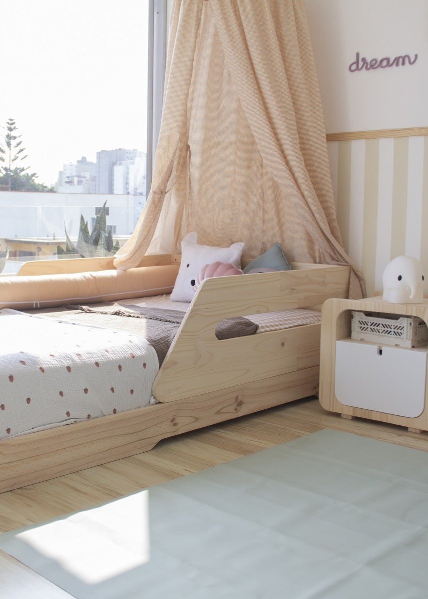 cama Haylli, 1 plaza, 1.5 plazas, muebles infantiles, colección, diseñadas plana, montessori, asiri, sostenibilidad, convertible, niños, niñas, madera, evolutivas, ecológicas ambiente, somos verde, minimalista, dormitorio; decoración, hogar, modernas, barnizadas.