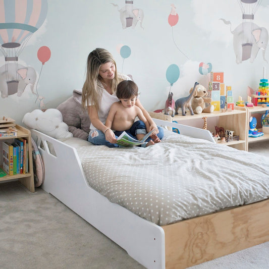 cama Lucca, 1 plaza, 1.5 plazas, muebles infantiles, colección, diseñadas plana, montessori, asiri, sostenibilidad, convertible, niños, niñas, madera, evolutivas, ecológicas  ambiente, somos verde, minimalista, dormitorio; decoración, hogar, modernas, barnizadas.