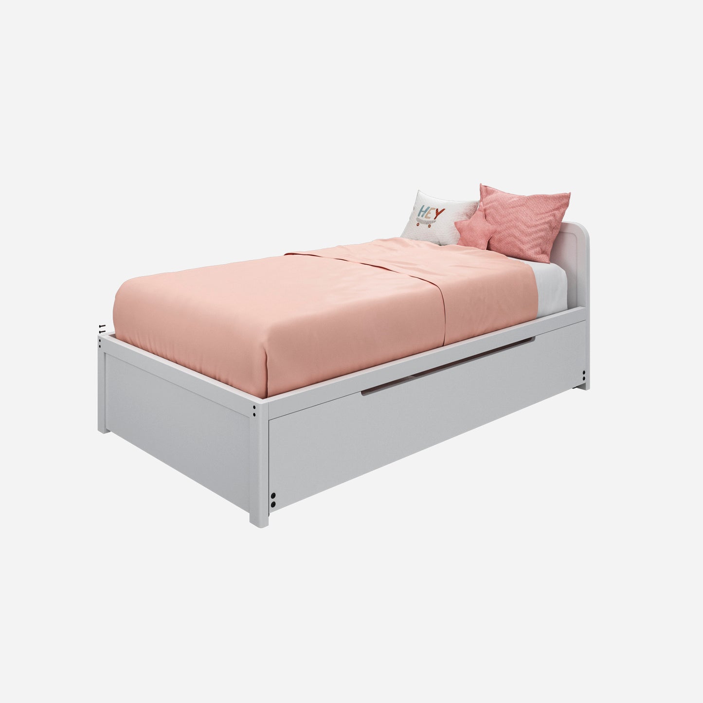 cama Mia, nido, 1 plaza, 1.5 plazas, muebles infantiles, colección exclusiva, montessori,  sostenibilidad, niños, niñas, madera, evolutivas, ecológicas, ambiente, somos verde, minimalista, dormitorio; decoración, hogar, moderna, barnizadas, sencillez. seguridad, delicadeza, ternura.