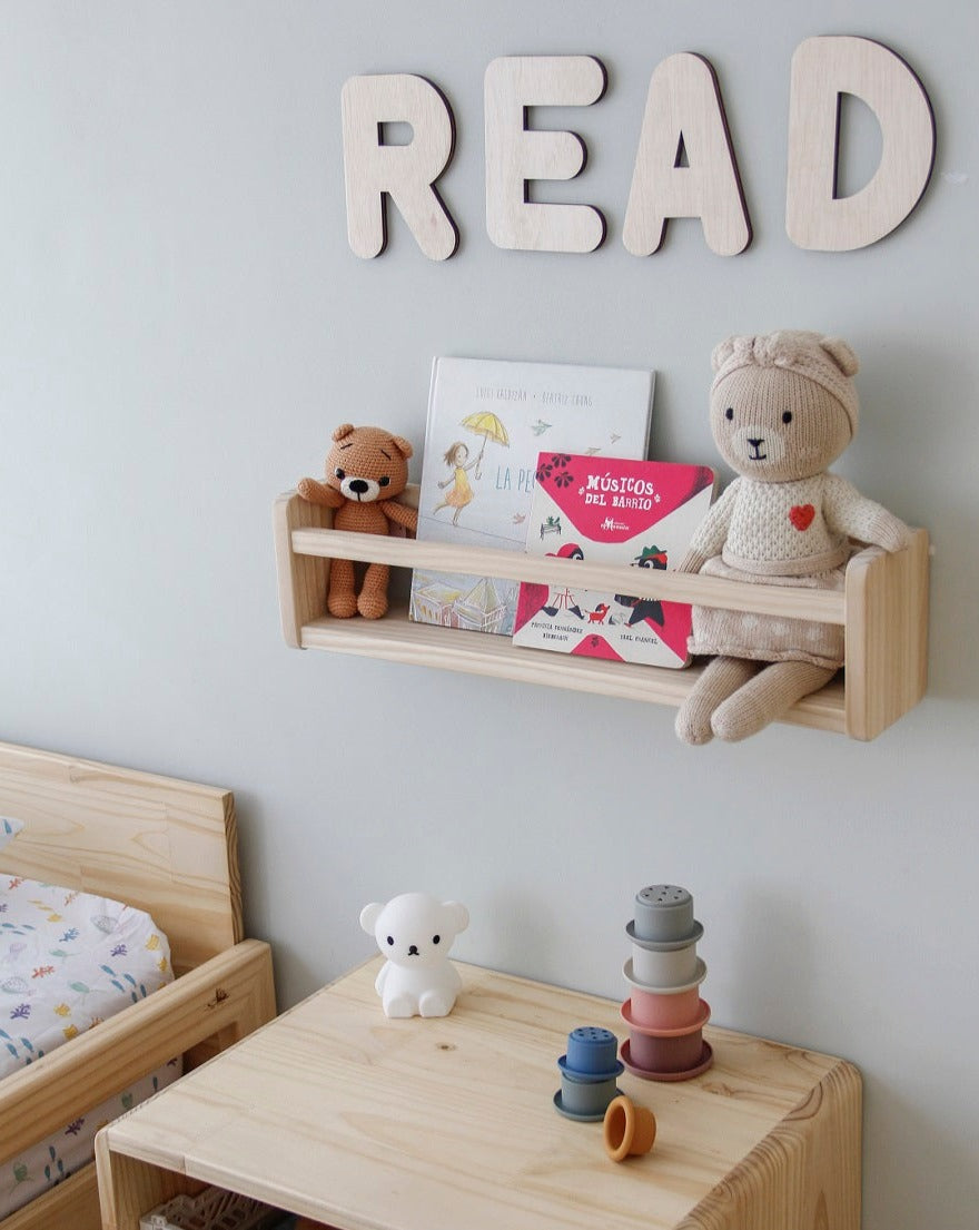 Repisa Basic,montessori, dormitorio, home, decoración, habitación, moderno, minimalista, niñas, niños, muebles infantiles, decorar, funcional, vintage, elegante, baby, infantil, librero organizador, multiuso, organiza juguetes, libros estudiar, libros sensoriales, madera.
