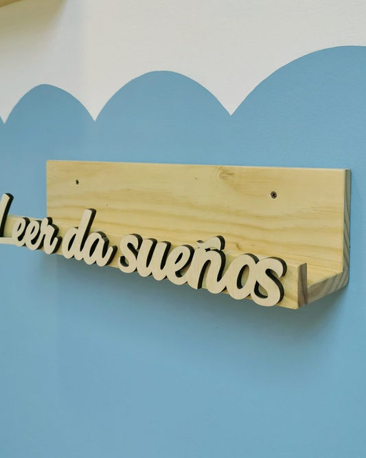 Repisa Sueños, montessori, dormitorio, home, decoración, habitación, moderno, minimalista, niñas, niños, muebles infantiles, decorar, funcional, vintage, elegante, baby, infantil, librero organizador, multiuso, organiza juguetes, libros estudiar, libros sensoriales, madera.