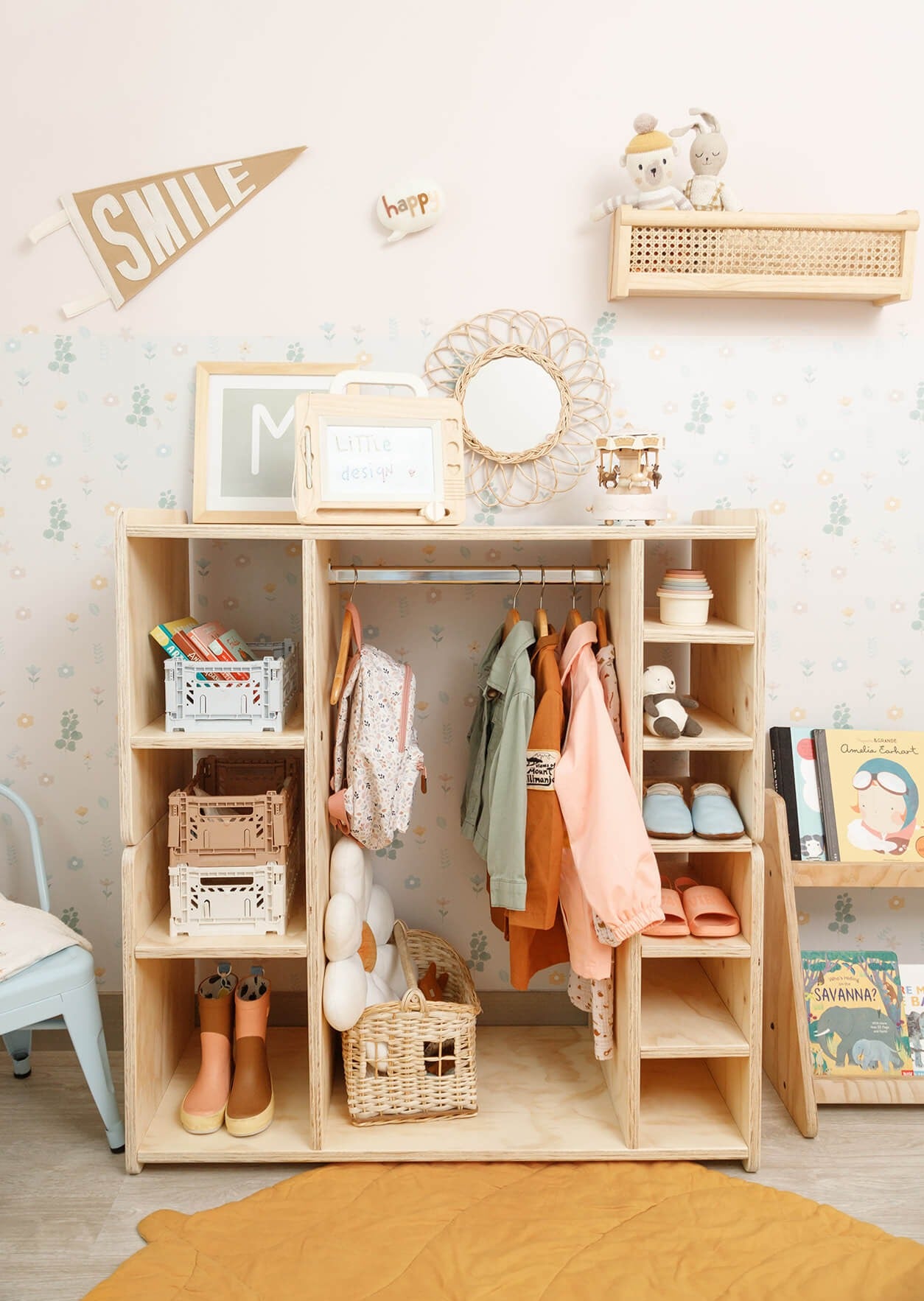 Ropero de madera, dormitorio, home, decoración, habitación, moderno, minimalista, niñas, niños, muebles infantiles, decorar, funcional, vintage, elegante, baby, infantil, organizador ropa, zapatillas, calzado.