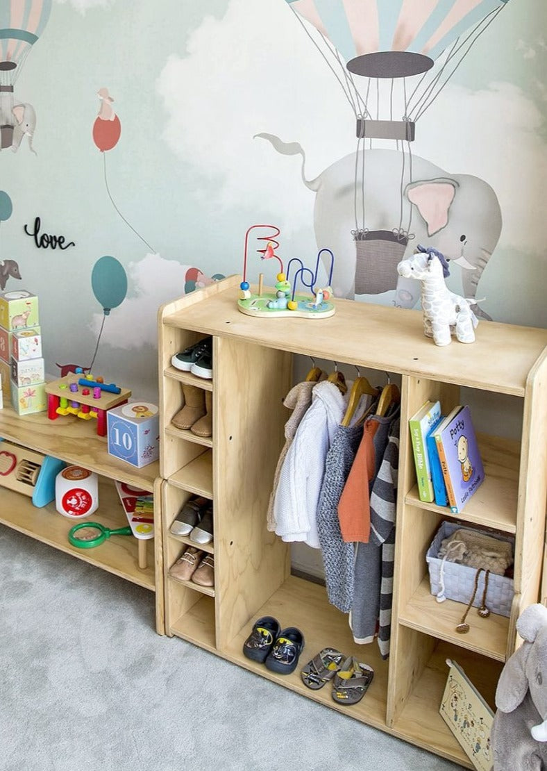 Ropero de madera, dormitorio, home, decoración, habitación, moderno, minimalista, niñas, niños, muebles infantiles, decorar, funcional, vintage, elegante, baby, infantil, organizador ropa, zapatillas, calzado.