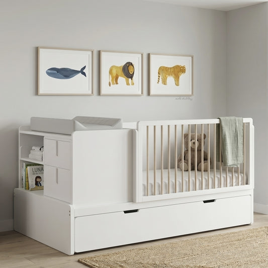 home, decoración, habitación de bebé, recién nacido, cama cuna, cama cuna evolutiva, cama cuna convertible, muebles evolutivos, muebles bebé, muebles infantiles, dormitorio infantil, cama infantil, cama 1 plaza, cama 1.5 plaza, muebles funcionales, muebles convertibles, ahorro de espacio, habitación pequeña, diseño inteligente, crecimiento del bebé, baby room, nursery, decoración infantil, decoración niños, decoración niñas, descanso bebé, muebles seguros, pintura no tóxica, estilo moderno, minimalista