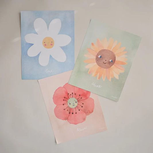 Mushie Posters 3 Pack Floral