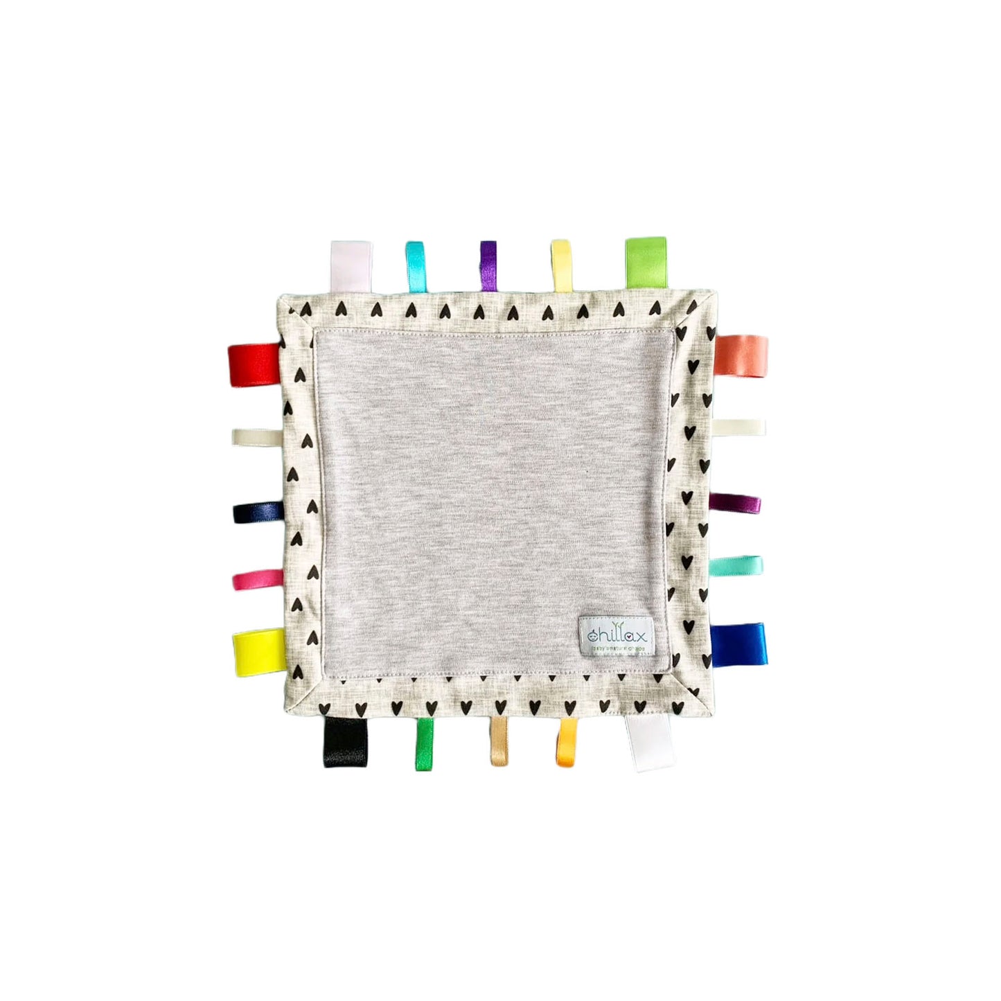 Manta Apego Sensorial - Hearts On Grey