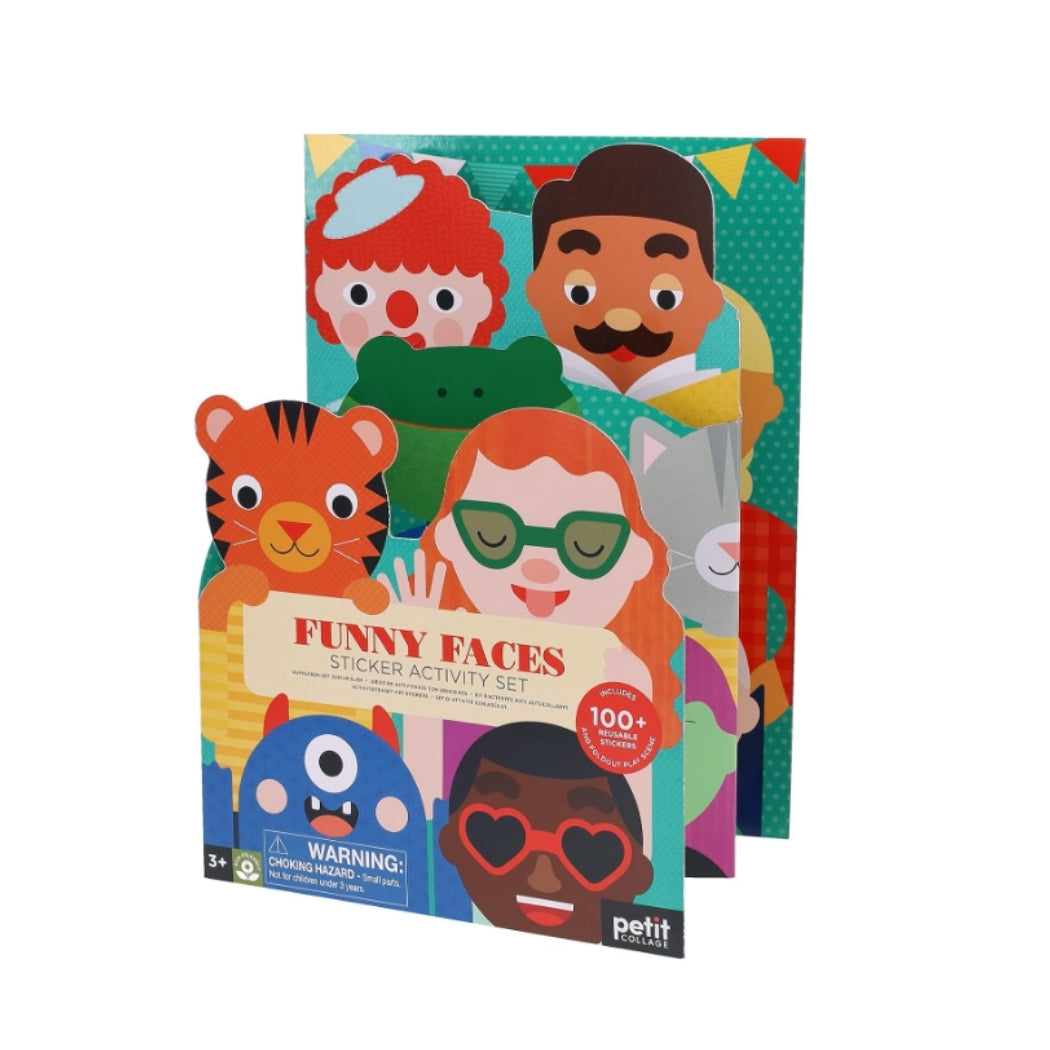 Set de Actividades con Stickers - Funny Faces