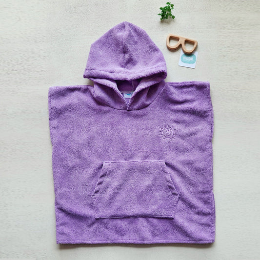 Poncho Toalla Microfibra - Lila