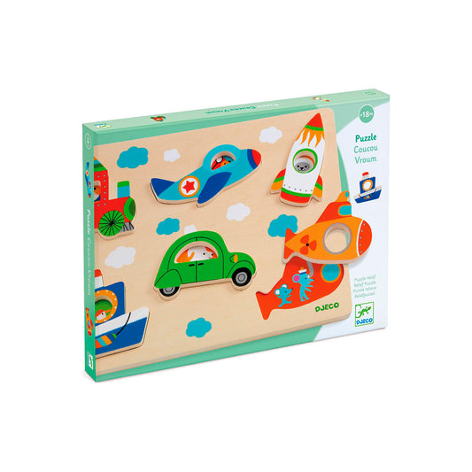 Rompecabeza Encajable - Coucou Vroum