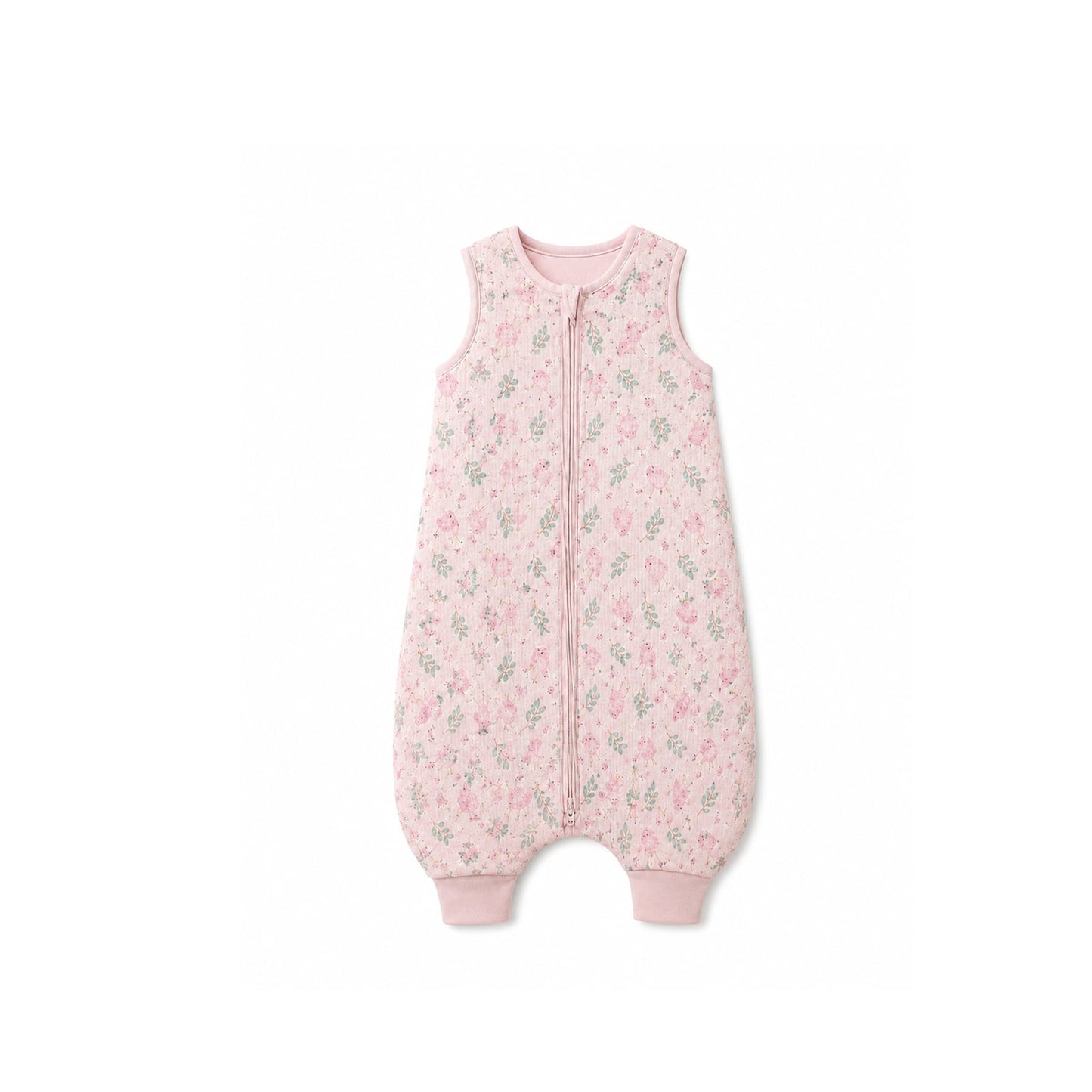Saquito de Dormir con Piecitos - Pajaritos Rosados