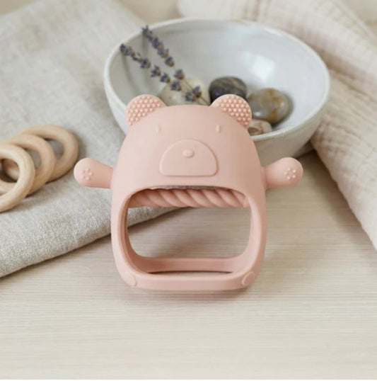 Mordedor Osito Sensorial - Baby Pink