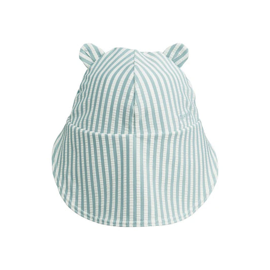 Gorra Senia - Seersucker Stripe sea Blue White