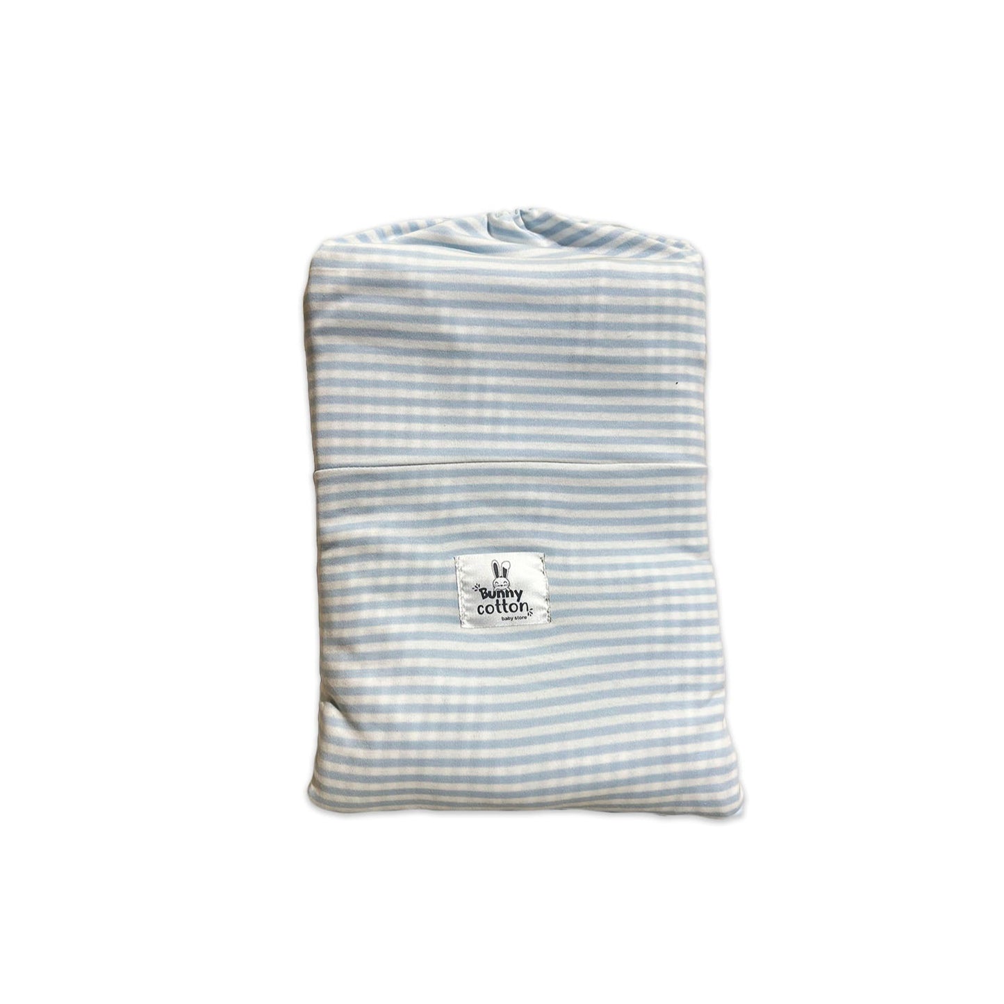 Set de Sabanas Listada Celeste 1.5 Plz