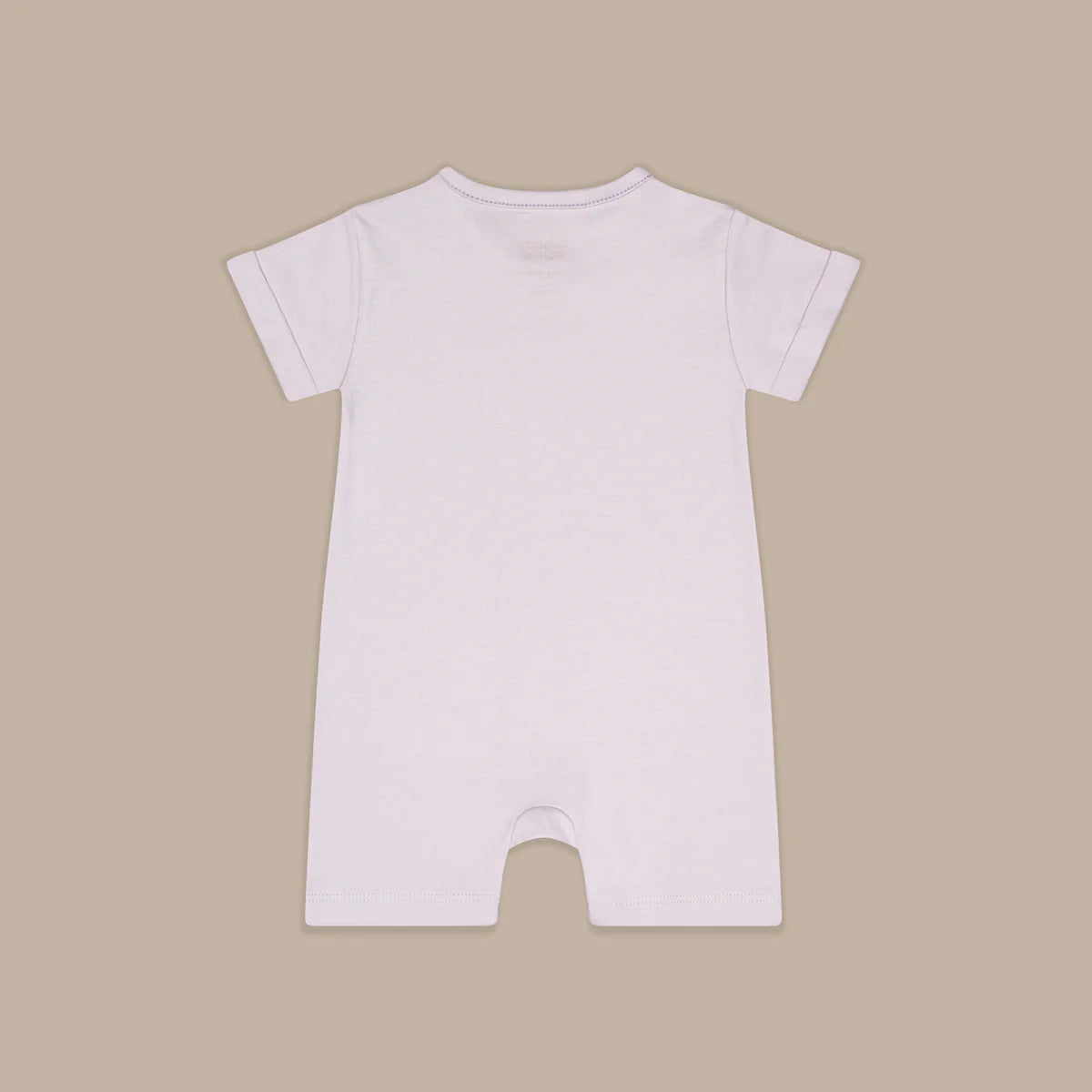 Zip Up y Down Onesie Short Lilac