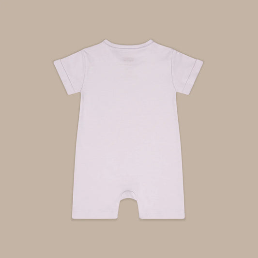 Zip Up y Down Onesie Short Lilac