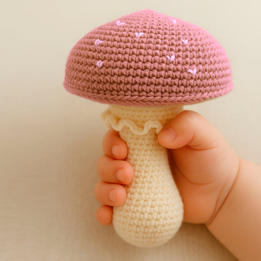 Sonajero Honguito Rosa