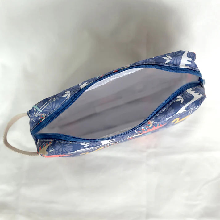 Neceser Mediano Dinosaurio Morado