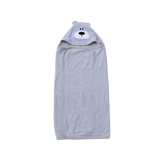 Toalla Toddler de Oso con Capucha - Gris