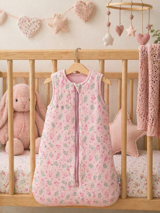 Saquito Bolsita para Dormir - Pajaros Rosado