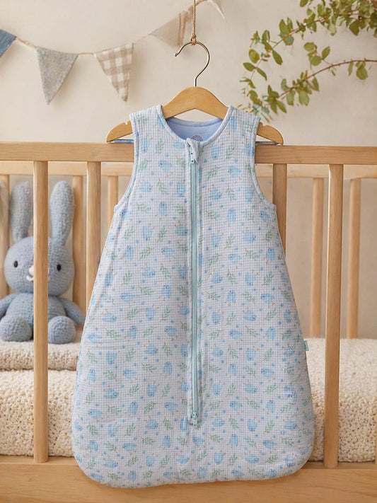 Saquito Bolsita para Dormir - Pajaros Azules