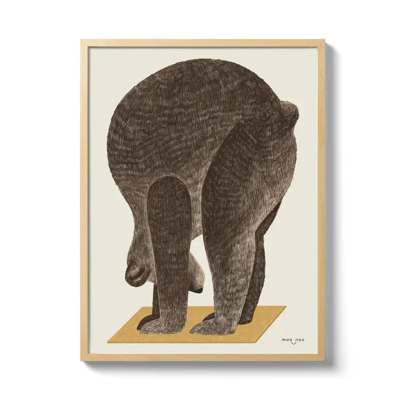Póster Yoga Bear Maa-Noo 50 x 70 cm