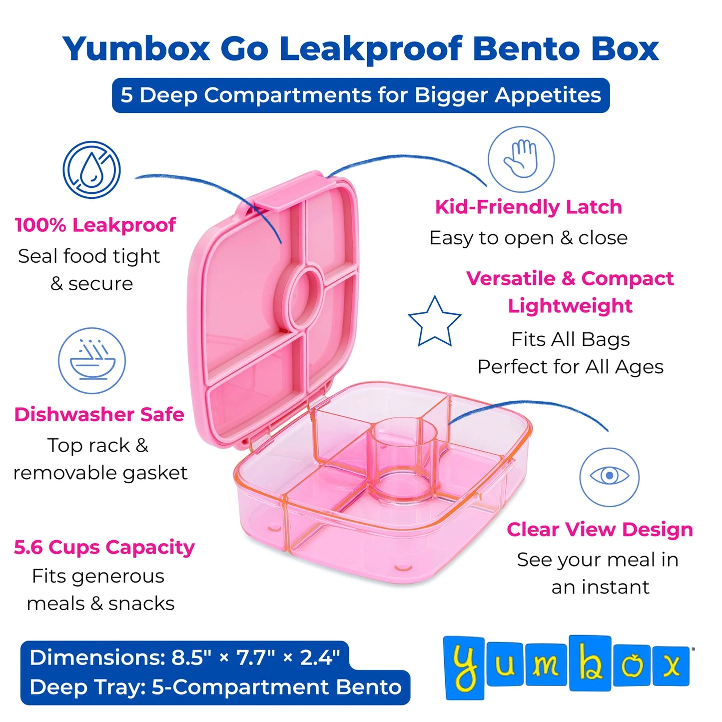 Yumbox Go - Sydney Pink