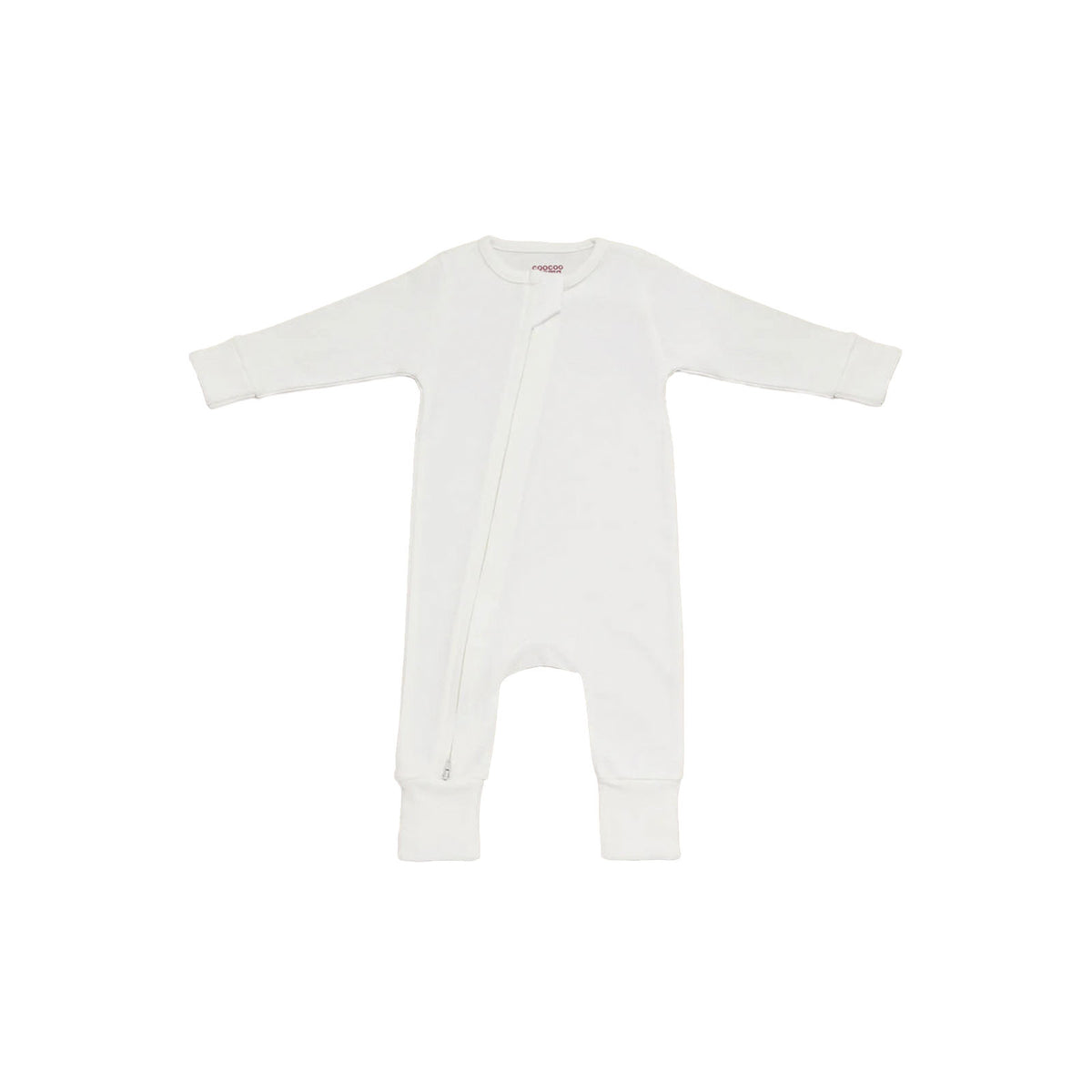 Zip Up Onesie Cool White