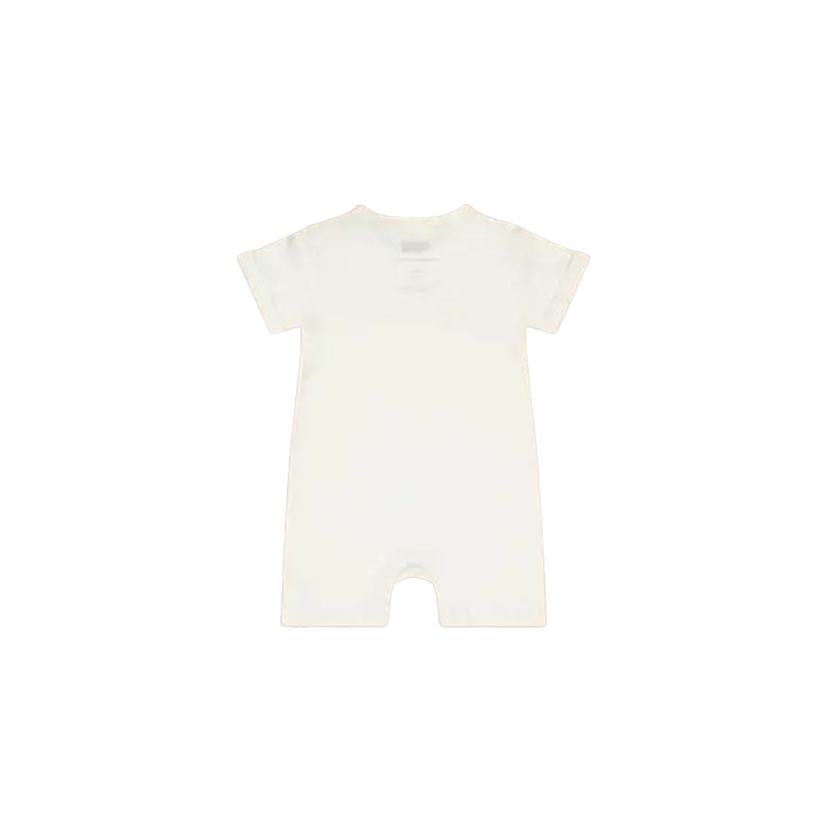 Zip Up y Down Onesie Short Cool White