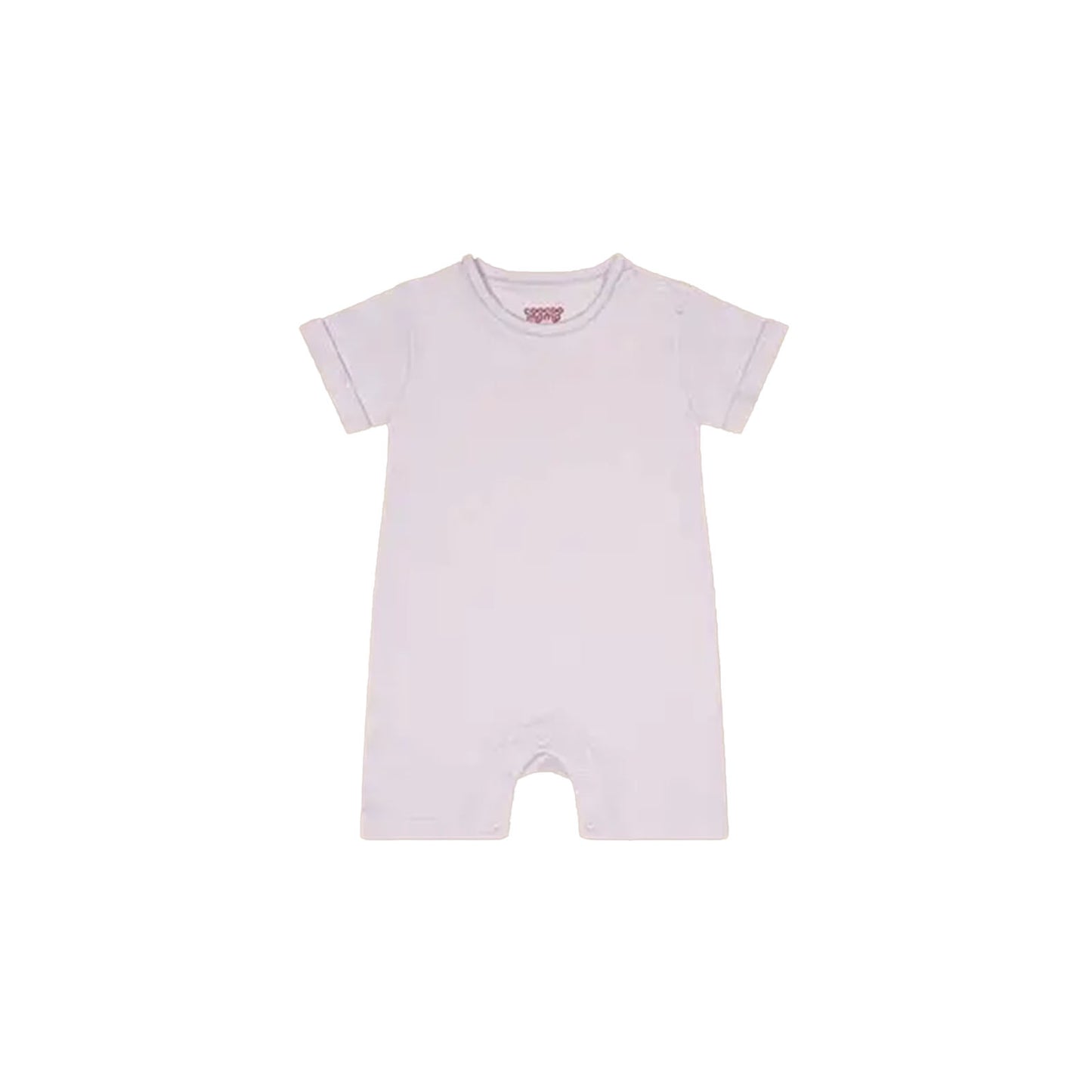 Zip Up y Down Onesie Short Lilac