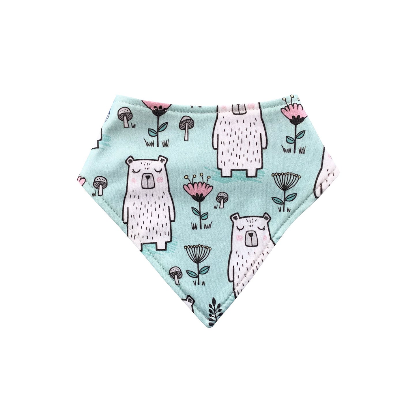 Babero Bandana - Bear and Flower