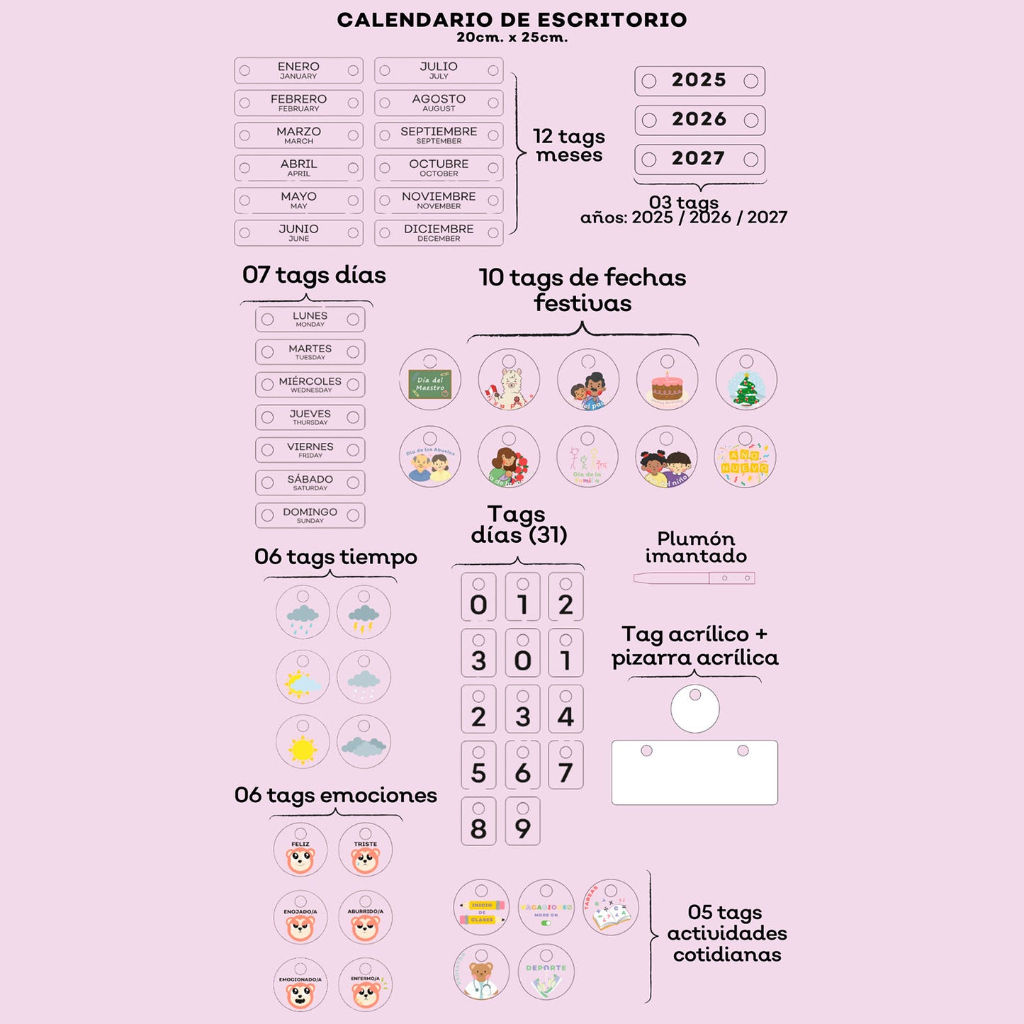 Calendario de Escritorio Busy