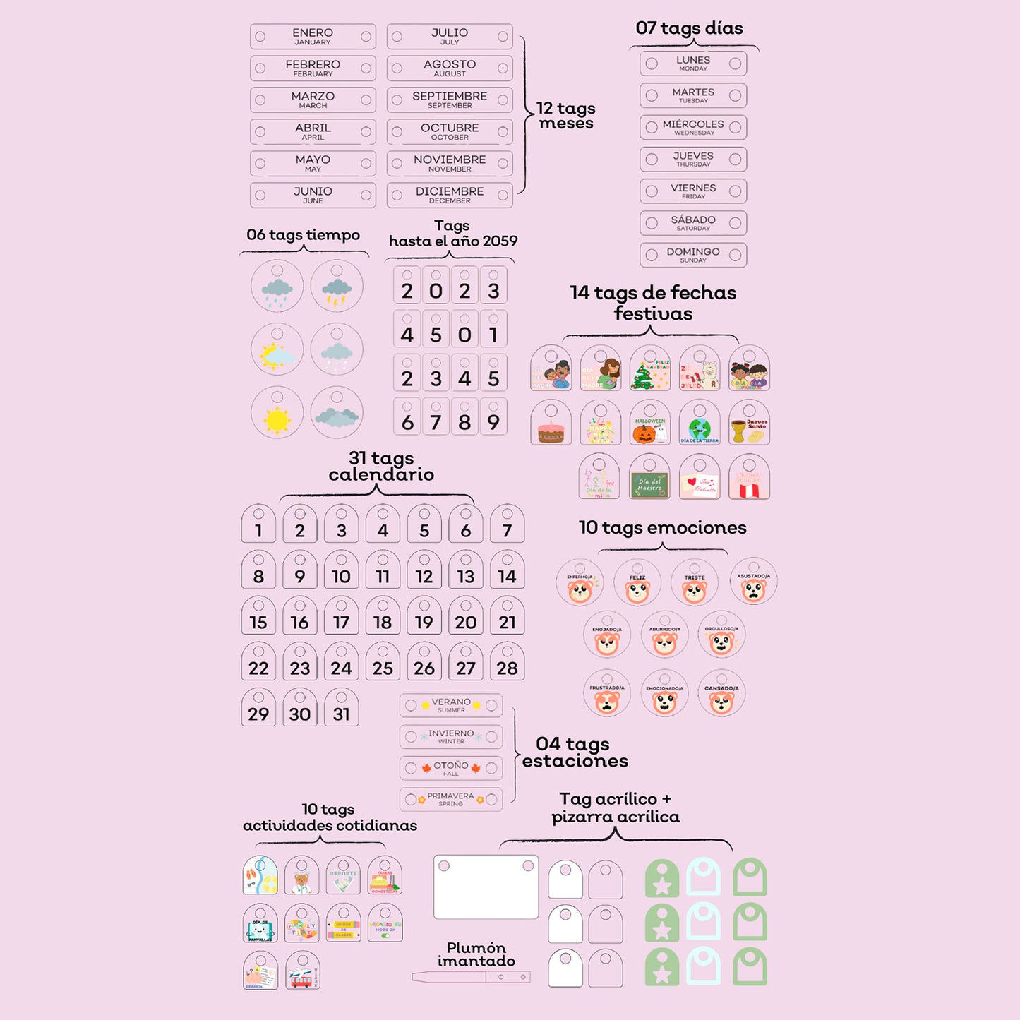 Calendario Mediano Busy
