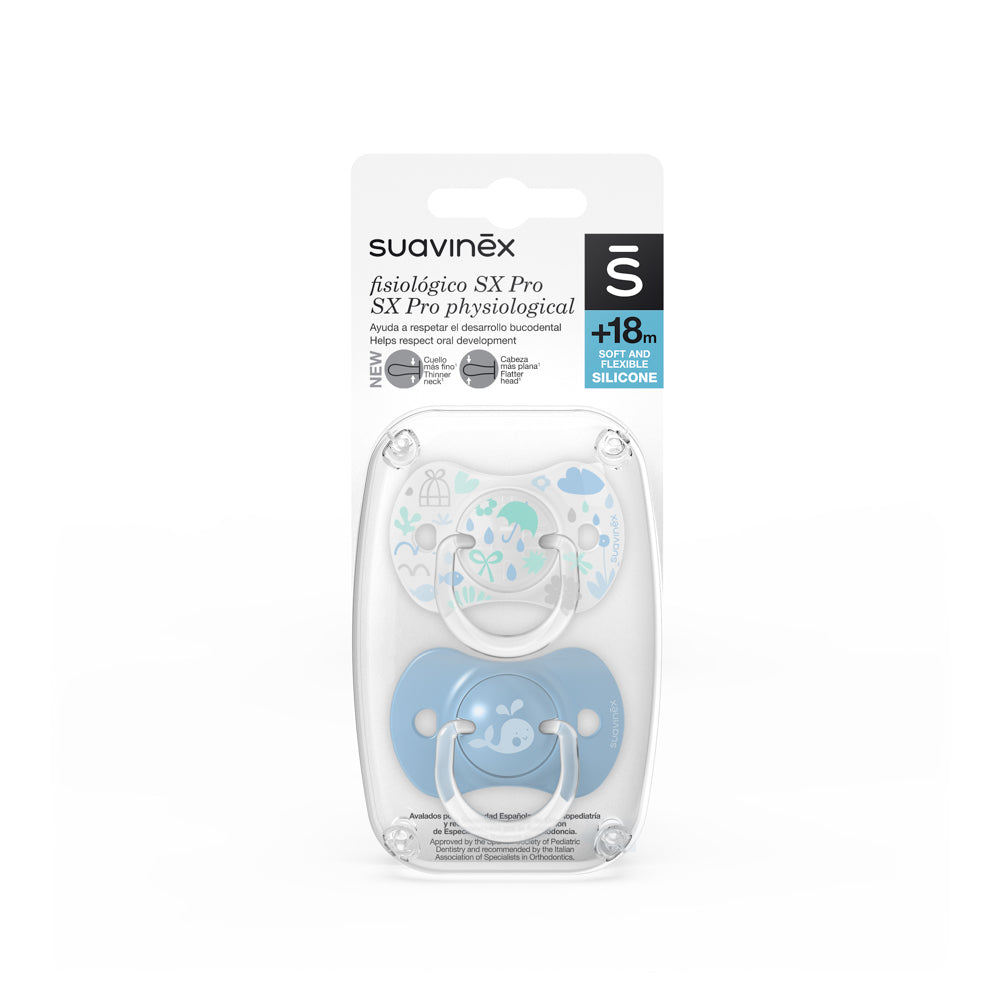 Chupón con Tetina Fisiológica SX Pro Memories 6-18 m X 2 und - AZ