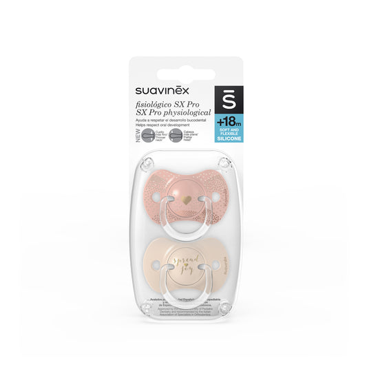 Chupón con Tetina Fisiológica SX Pro Spread Joy +18 m X 2 und - BG