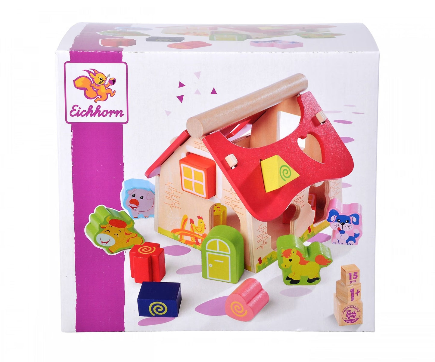 casa clasificadora formas de madera 1+