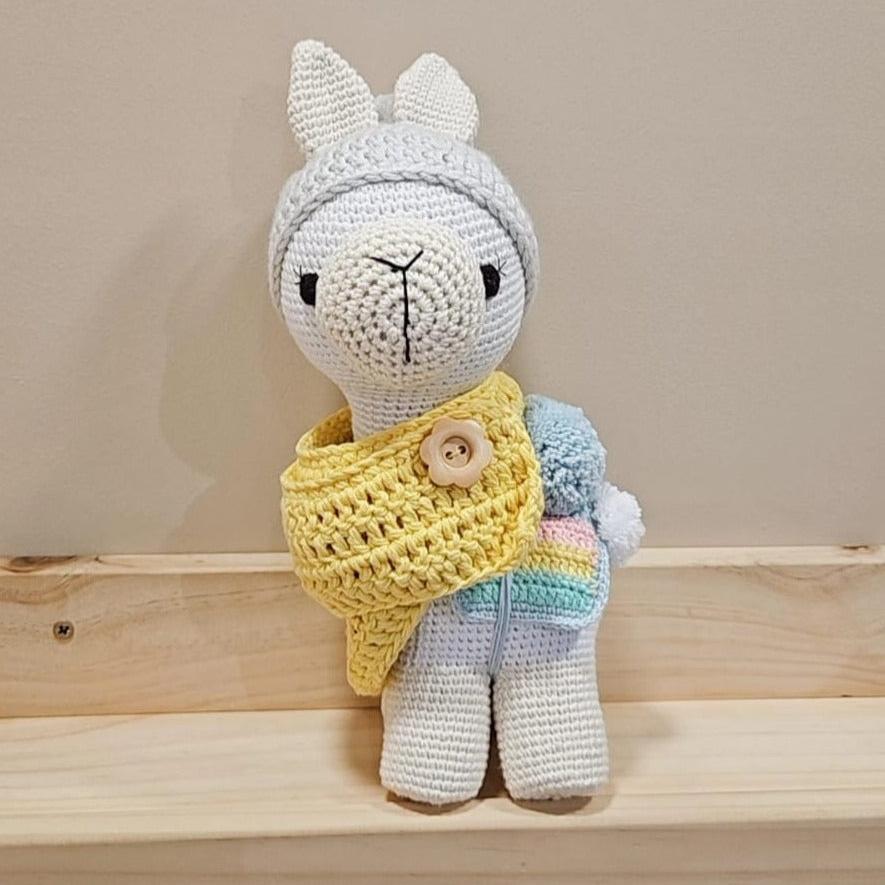 Llama Amigurumi Gorrito Beige