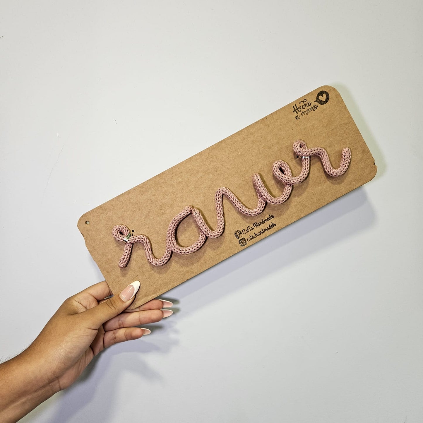 Lettering Rawr - Palo rosa