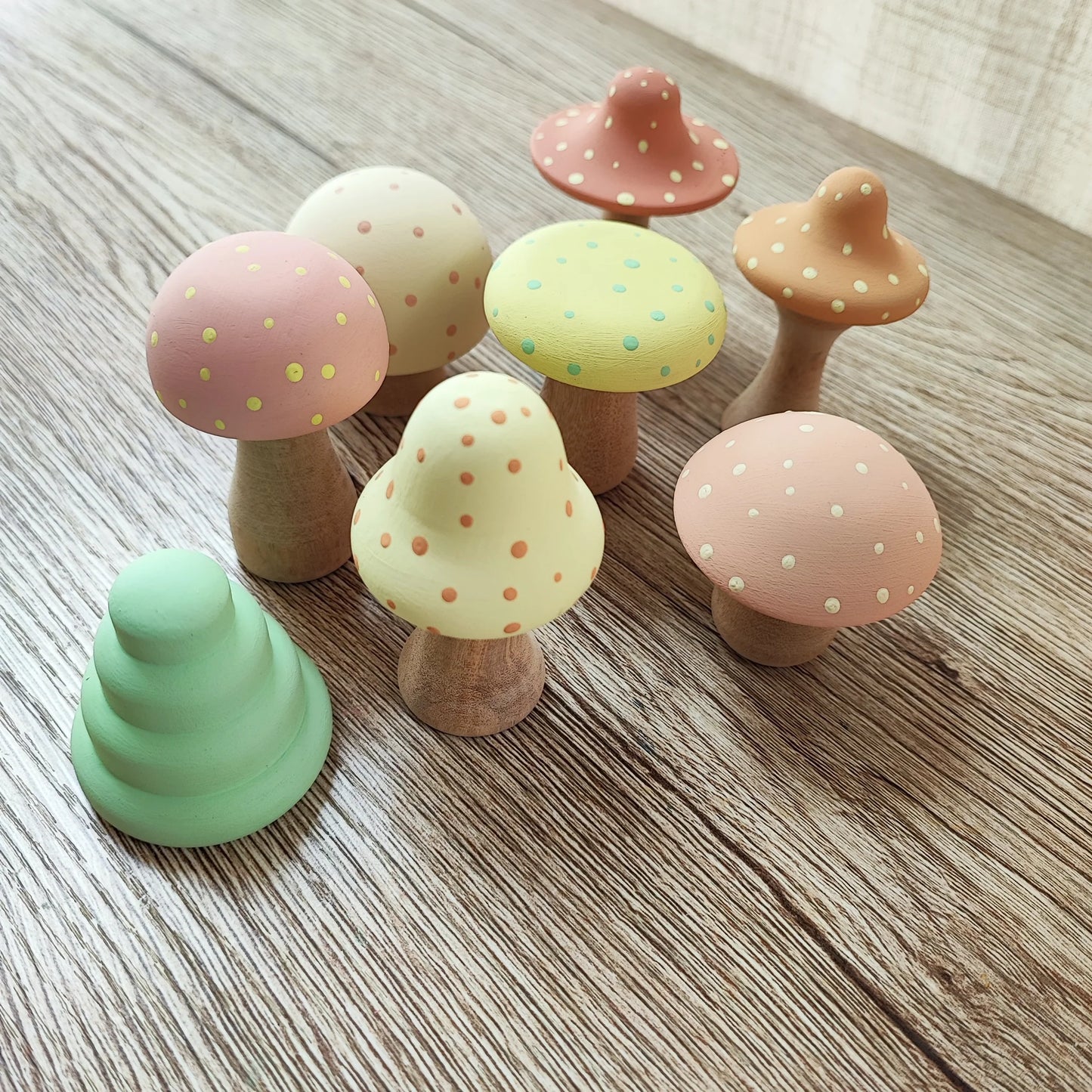 Set7 Honguitos + Arbusto - Gama Otoño