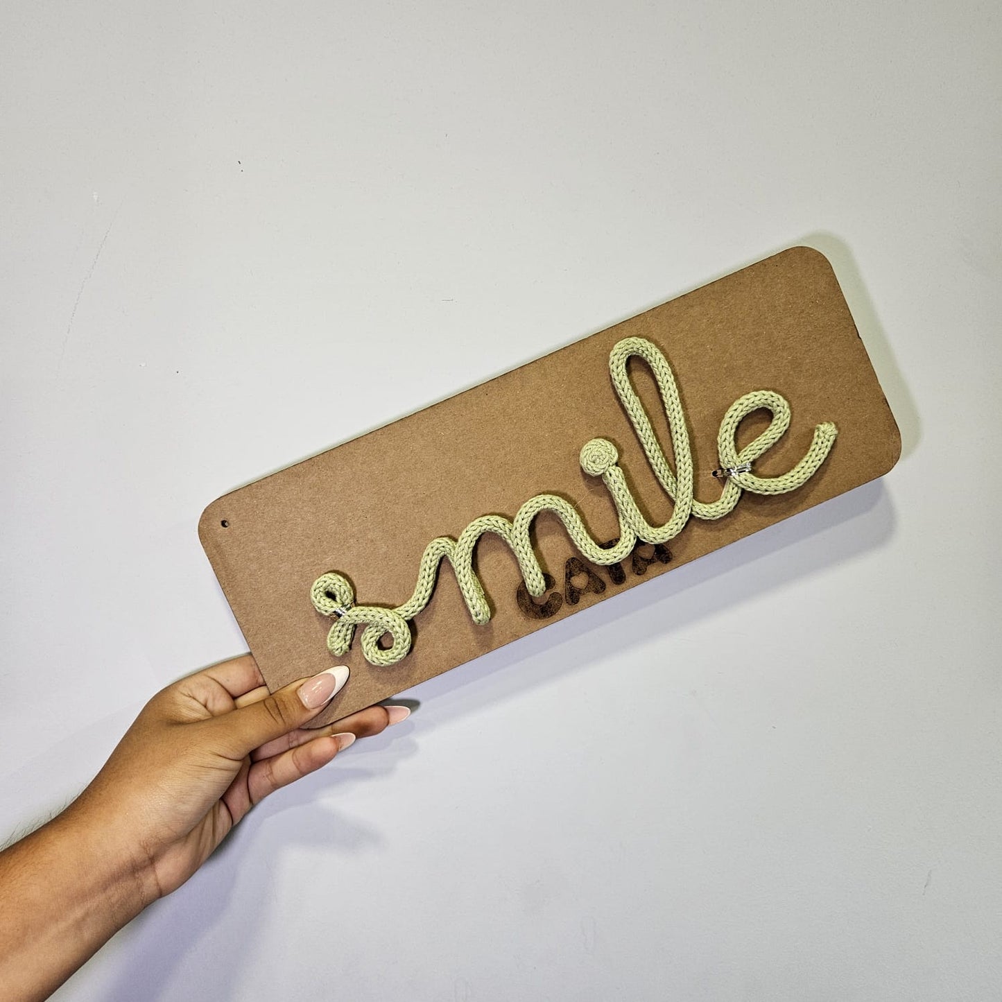Lettering Smile Periquito