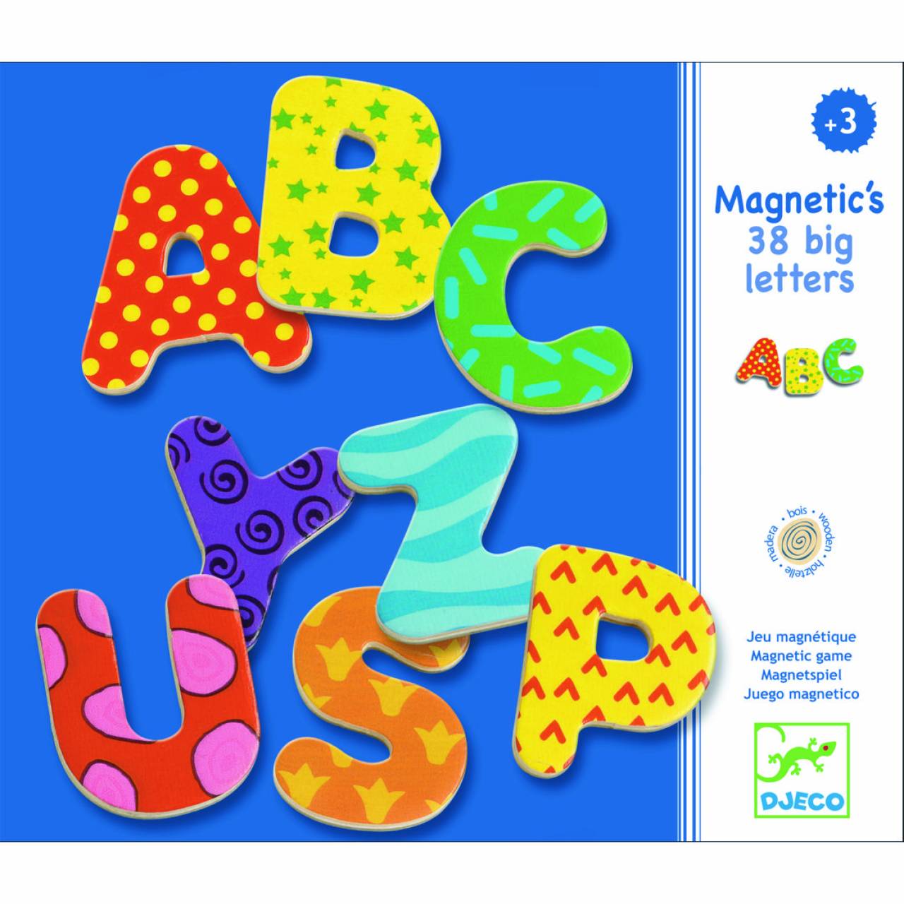 Juego con Imanes - 38 Letras Grandes