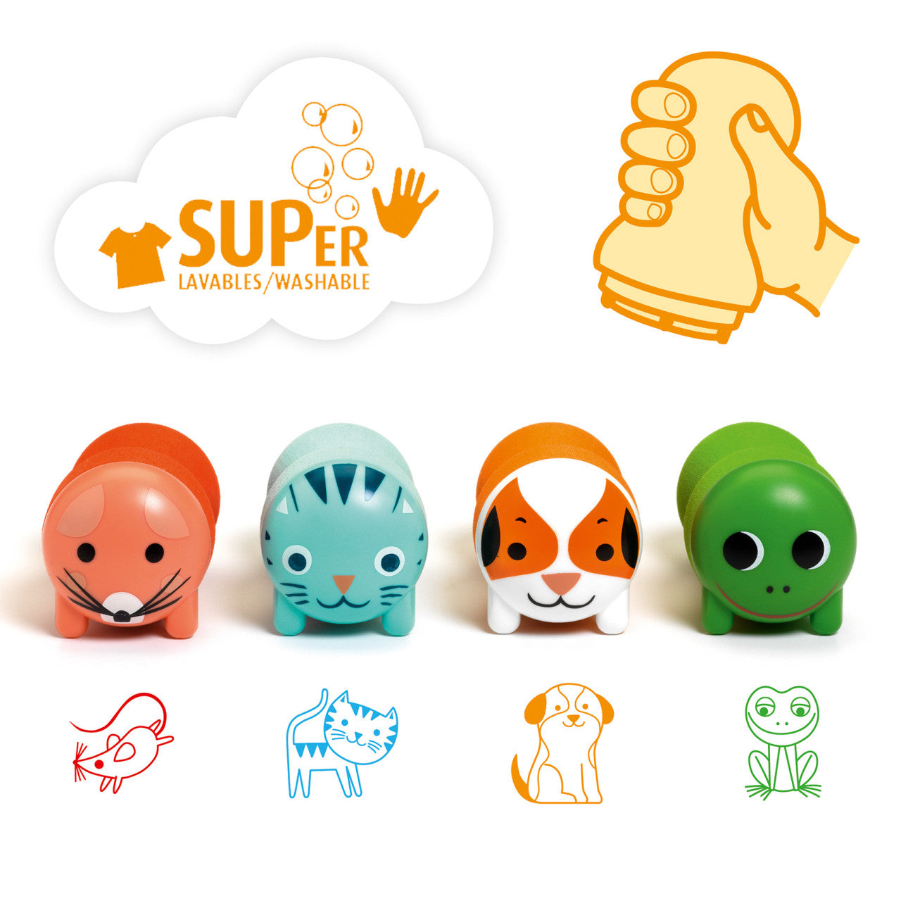 Set de Sellos - Animales de Jardín