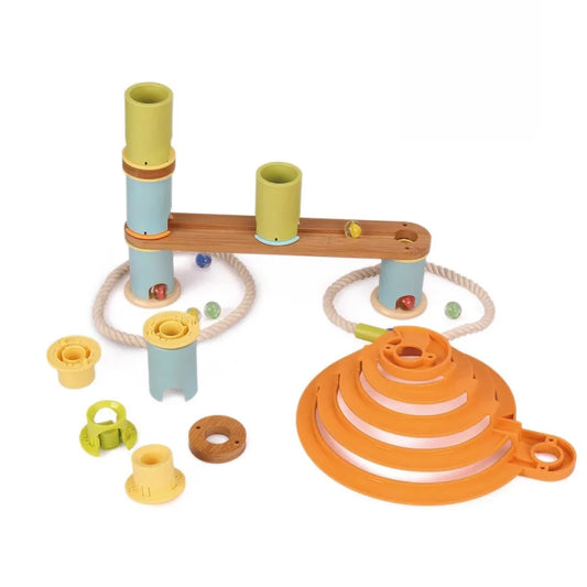Mini Espiral Bambú 32p Pista de Canicas