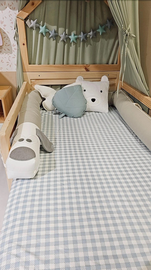 Set de Sábanas Vichy Beige 1.5 plz