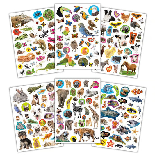 Photographic sticker book animals