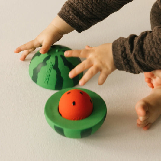 Juguete Apilable Sonajero y Pelota Saltarina - Watermelon