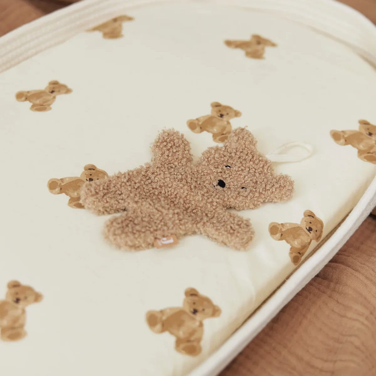 Manta Porta Chupón Teddy Bear Biscuit Jollein