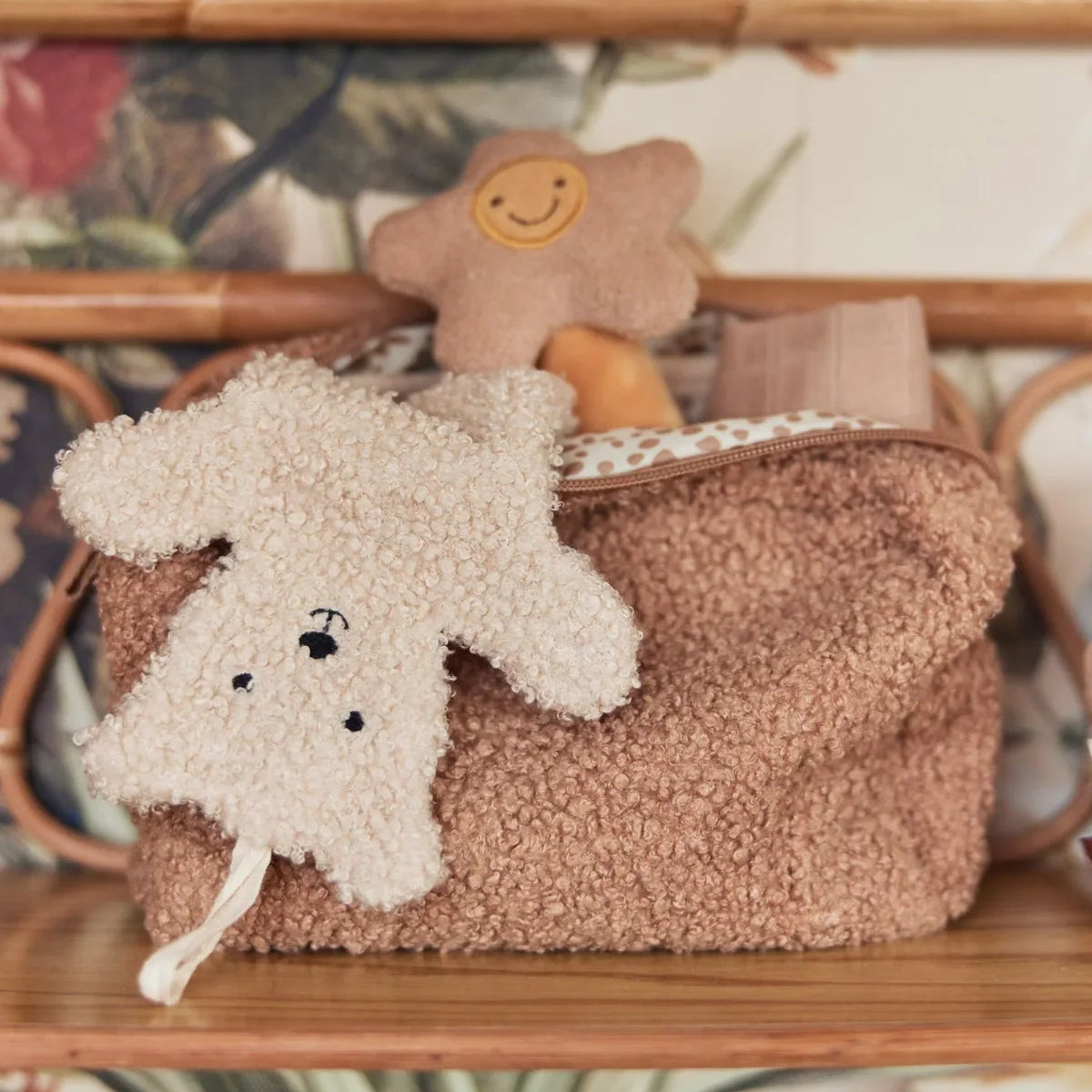 Manta Porta Chupón Teddy Bear Naturel Jollein