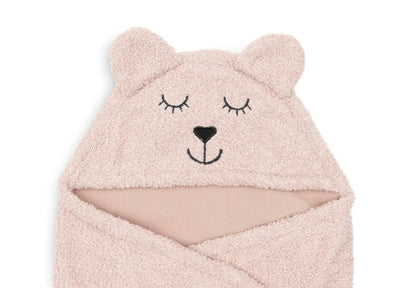 Manta Envolvente Bear Boucle - Wild Rose Jollein